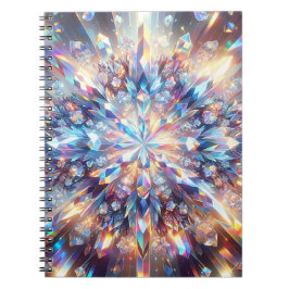 Fet och Bright Holografisk Crystal Anteckningsbok