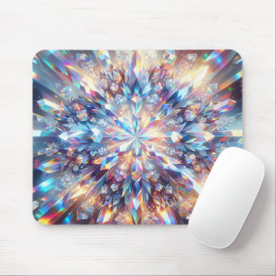 Fet och Bright Holografisk Crystal Musmatta