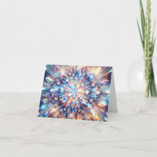 Fet och Bright Holografisk kristalltom Kort