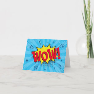 Fet och Bright Pop Art-Wow Kort