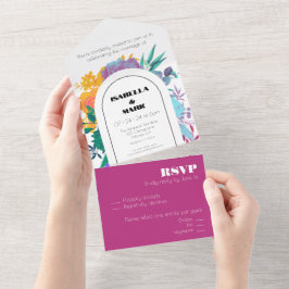 Fet och Bright Rainbow Blommigt budget Savvy Bröll