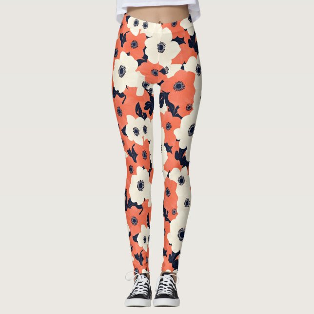 Fet och Chic Anemone Leggings (Framsida)