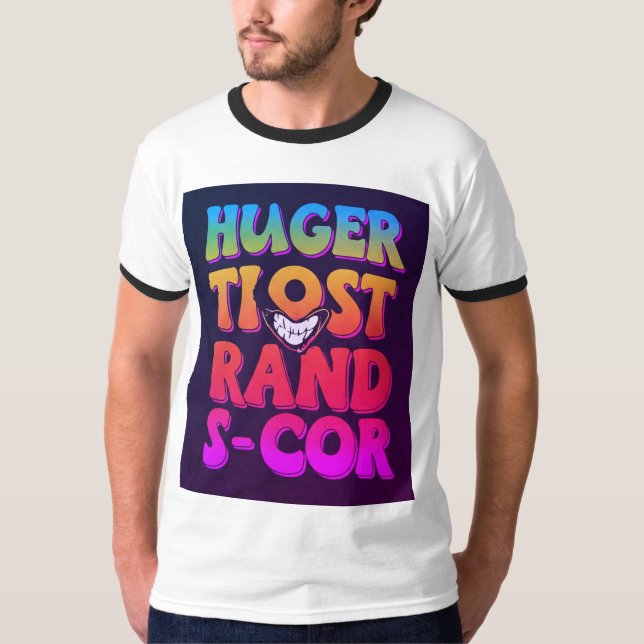 "Fet och Edgy Manar-shirt med Påstående Slogan T Shirt (Framsida)