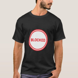 Fet och enkel "blockerad" textdesign t shirt