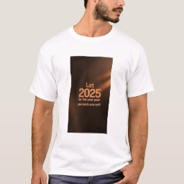 Fet och enkel typografi T-shirt