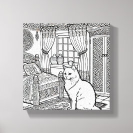 Fet och enkelt katt nr 23 canvastryck