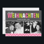 Fet och färglös frut Weihnachten Photo Julkort<br><div class="desc">Sprid helgdag glädje med dessa klara och färgstarka julkort.</div>