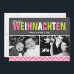 Fet och färglös frut Weihnachten Photo Julkort<br><div class="desc">Sprid helgdag glädje med dessa klara och färgstarka julkort.</div>