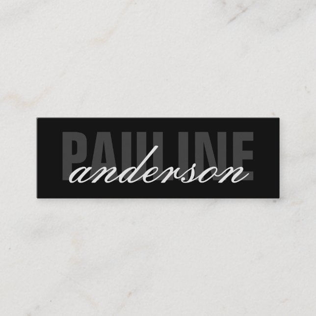 Fet och Finare Mini Visitkort (Framsida)