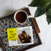 Fet och Glatt spara datumfotokortet