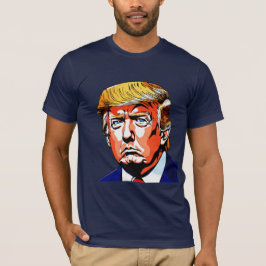 Fet och ikonisk Donald Trump-grafik T Shirt