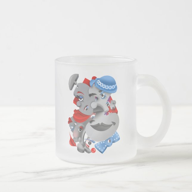 Fet och konstgjord frusen kaffe Kopp (Höger)