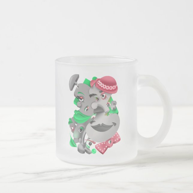 Fet och konstgjord frusen kaffe Kopp (Höger)