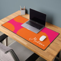 Fet och ljus Shock rosa och Orange med Namn