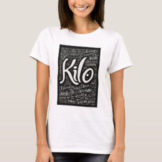 Fet och Roligt "Kilo"-kursiv T Shirt