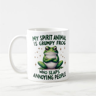 Fet och sassy Frog Quote-grafik Kaffemugg