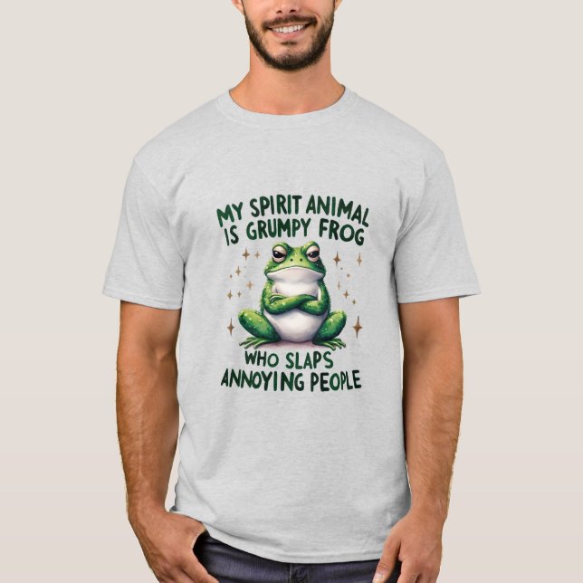 Fet och sassy Frog Quote-grafik T Shirt (Framsida)