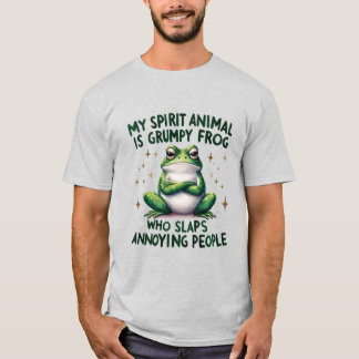 Fet och sassy Frog Quote-grafik T Shirt