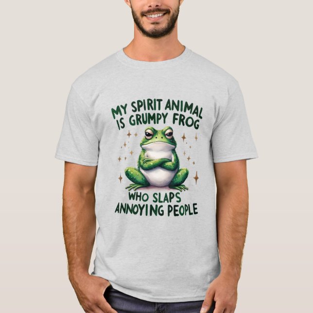 Fet och sassy Frog Quote-grafik T Shirt (Framsida)