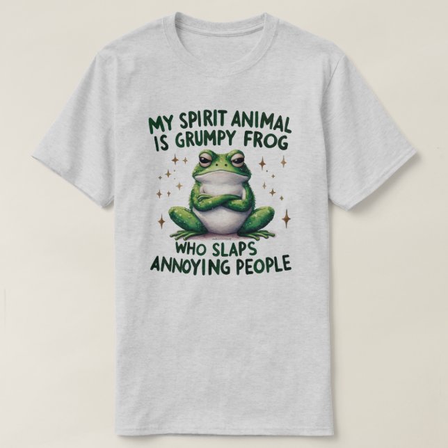 Fet och sassy Frog Quote Graphic T-Shirt (Design framsida)