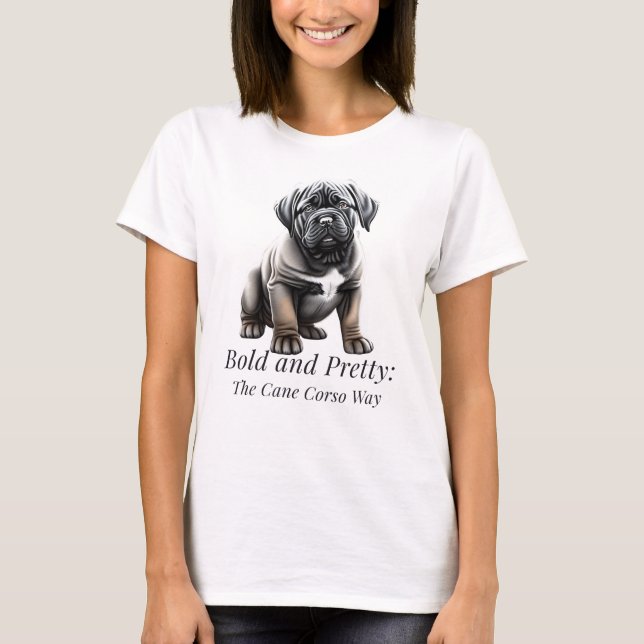 Fet och söt: Käppen Corso way T Shirt (Framsida)