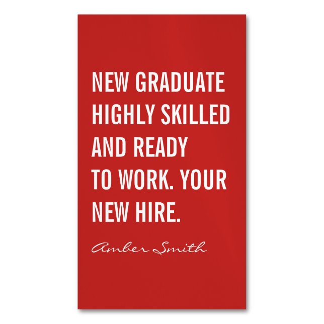 Fet offert magnetiska visitkort (Framsida vertikal)