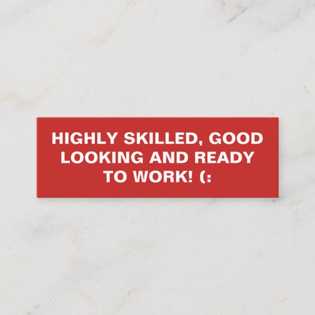 Fet offert mini visitkort (Framsida)