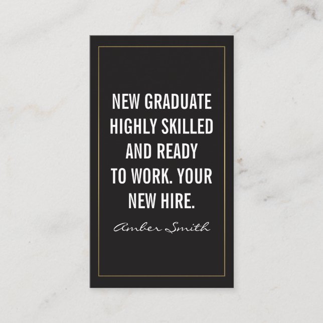 Fet offert visitkort (Framsida)