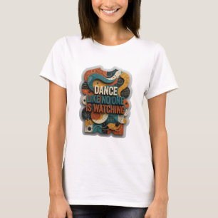 Fet Orange DANSAR SOM OM INGEN TITTAR T-shirt