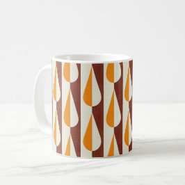 Fet orange för vatten-droppe kaffemugg