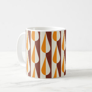 Fet orange för vatten-droppe kaffemugg