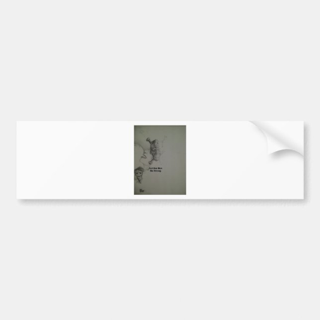 Fet Påstående: Agera som Manar, var stark Bildekal (Framsidan)