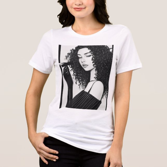 Fet Påstående Kvinnors T-Shirt - Stå upp i Comf (Framsida)