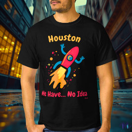 Fet Pop Art Raket Rymd T-Shirt