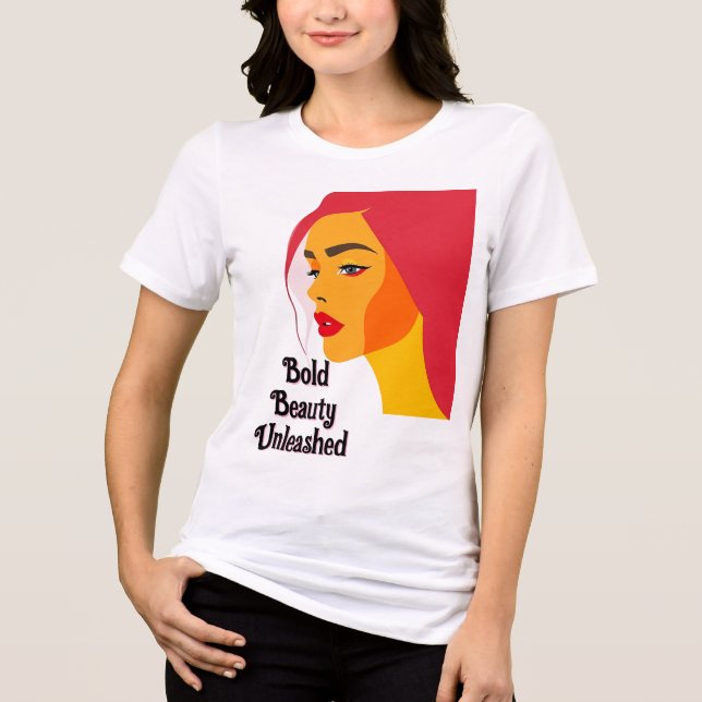 Fet pop Art Woman T Shirt (Framsida)