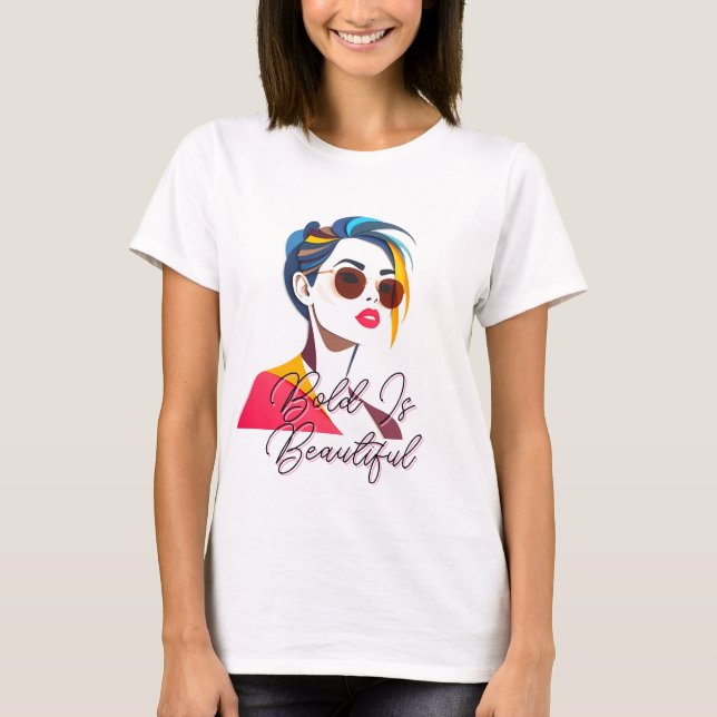 Fet pop Art Woman T Shirt (Framsida)