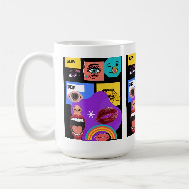 Fet Popkonst | Retro seriesmugge Kaffemugg (Vänster)