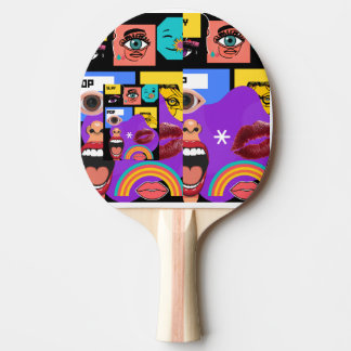 Fet Popkonst | Retro seriesmugge Pingisracket