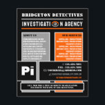 Fet Private Öga, privatdetektiver Flygblad<br><div class="desc">Fet Private Öga,  Privat detektiv Flyer från Affärskortet Store.</div>