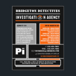 Fet Private Öga, privatdetektiver Flygblad<br><div class="desc">Fet Private Öga,  Privat detektiv Flyer från Affärskortet Store.</div>