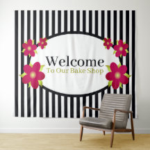 Fet Rand och Blommigt