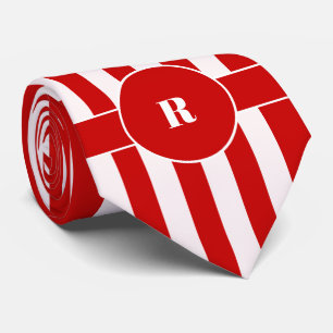 Fet Red and White Lodrät Rand med Polka Dot Slips