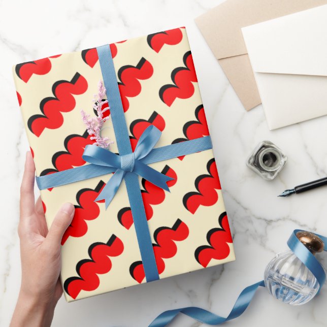 Fet Red Candy Twist Presentpapper (Gifting)
