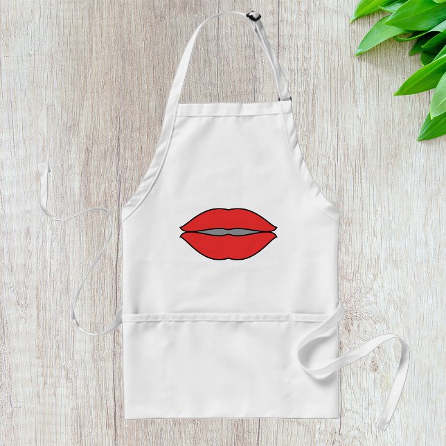 Fet Red Läppar Pop Art Förkläde (Skapare uppladdad)