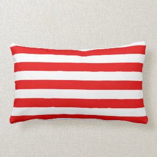 Fet Red Rand Pillow, Nautical, Mix och Match Lumbarkudde