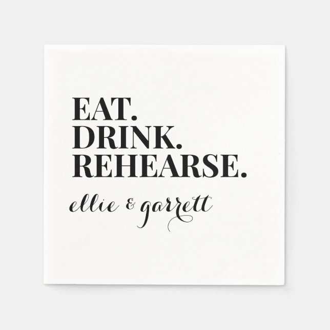 Fet repetitionsmiddag pappersservett (Framsidan)