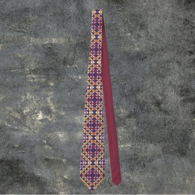 Fet retro Circles Necktie | Modern i mitten av årh Slips (Skapare uppladdad)