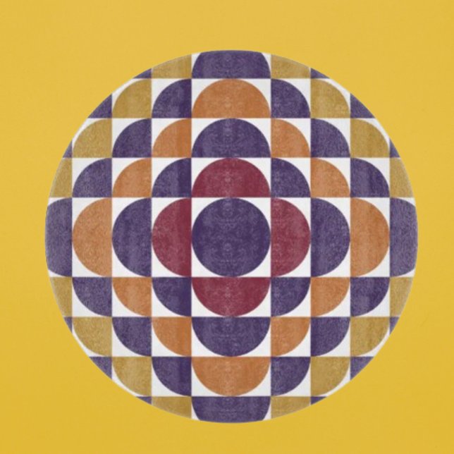 Fet retro-cirklar Dekorativt glasspets (Skapare uppladdad)