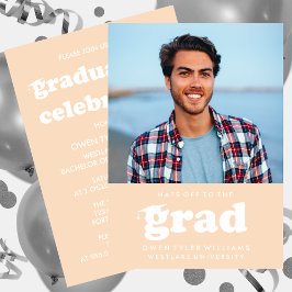 FET RETRO-HATT TILL GRAD PHOTO GRAD INBJUDAN