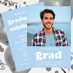 FET RETRO-HATT TILL GRAD PHOTO GRAD INBJUDAN